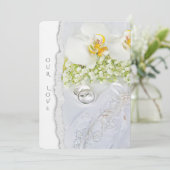 bruinkoolorchideeën en -ringen kaart (Staand voorkant)