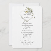 bruinkoolorchideeën en -ringen kaart (Achterkant)