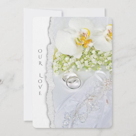 bruinkoolorchideeën en -ringen kaart (Voorkant)