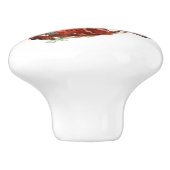  bruinmakreel  kunst keramische knop (Zijkant)