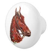  bruinmakreel  kunst keramische knop (Rechts)