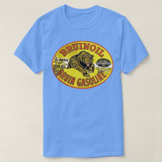 Bruinoil Benzine T-shirt (Design voorkant)
