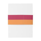 Bruinrode en oranje moderne trouwdag uitnodigingen wikkel (Achterkant Voorbeeld)