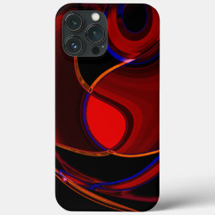 Bruinrode krommen en vlekken met blauwe strepen t Case-Mate iPhone case