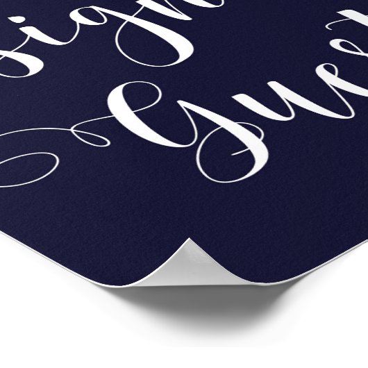 bruinroze floranje poster (Hoek)