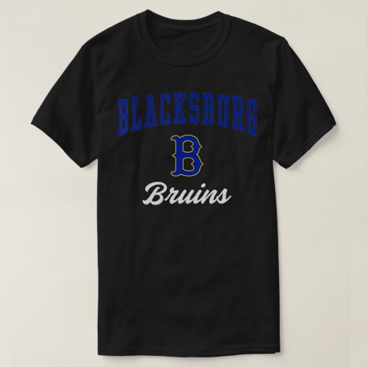 Bruins van de middelbare school van Blacksburg T-shirt (Design voorkant)