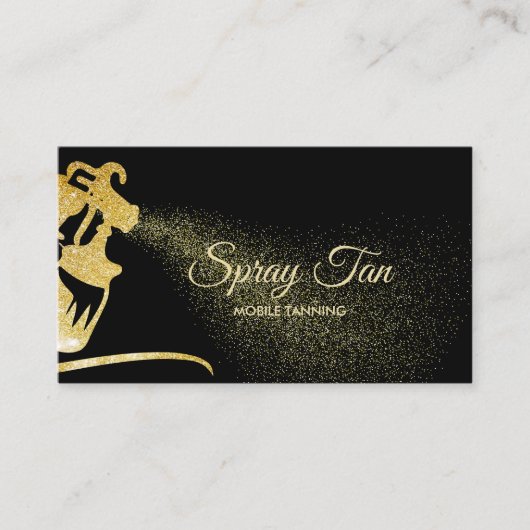 Bruinspray Goud Visitekaartje (Voorkant)