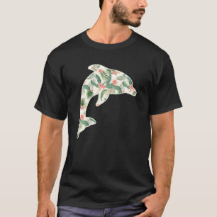 Bruinvis Bloem Meisje Print Bloem Vis Hawaïaanse W T-shirt