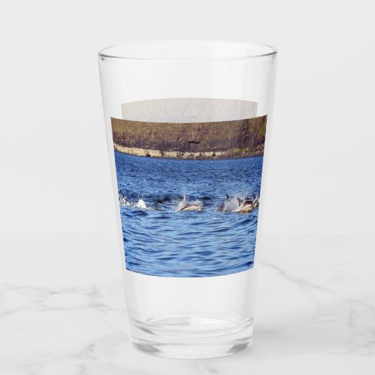 Bruinvissen van gewone dolfijnen glas (Achterkant)