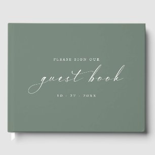 Bruis Spray Minimalistisch Gastenboek voor Bruilof