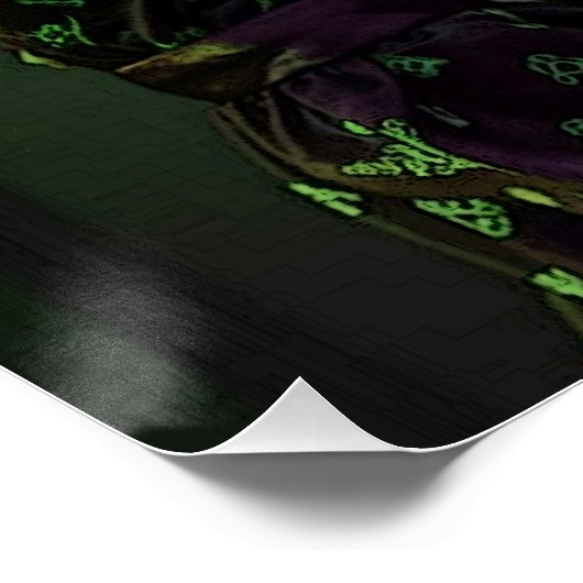 "Bruised by Light" Gothic Meisje Poster Wall Art (Hoek)