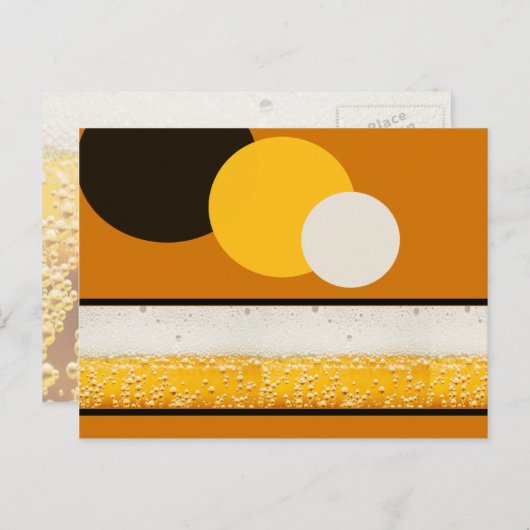 Bruisen van bier briefkaart (Voorkant / Achterkant)