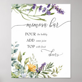 Bruisend Bar | Bloom Wildflower | Mimosa Bar Poster