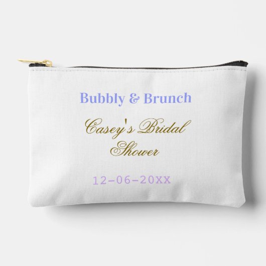 Bruisend en brunch bruidsfeest naam datum paars g etui (Voorkant)