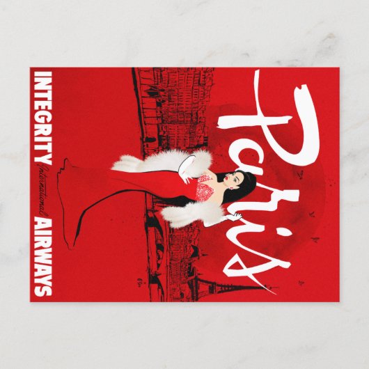 Bruisend in Parijs Briefkaart (Voorkant)