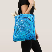 Bruisend water werveling tote bag (Dichtbij)