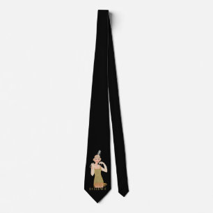 Bruisende 20's Flapper Goud Glitter Poppengezicht Stropdas