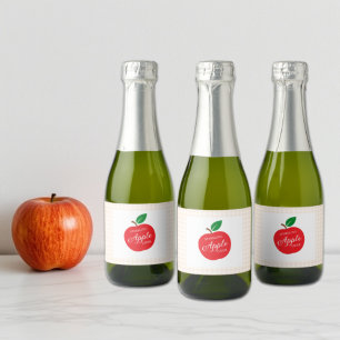 Bruisende appelcider baby shower sparkling wijnetiket