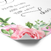 Bruisende Bar | Roze Rozen | Mimosa Bar Poster (Hoek)