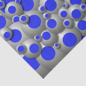 Bruisende bellen Royal Blue Tissue Paper Tissuepapier (Detail)