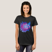 Bruisende Blauwe Betta Vis T-shirt (Voorkant volledig)