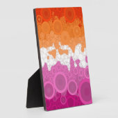 Bruisende Boheemse Groovy Abstract Lesbische Pride Fotoplaat (Zijkant)