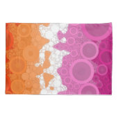 Bruisende Boheemse Groovy Abstract Lesbische Pride Kussensloop (Achterkant-Links)