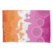 Bruisende Boheemse Groovy Abstract Lesbische Pride Kussensloop (Voorkant-Links)