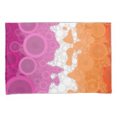 Bruisende Boheemse Groovy Abstract Lesbische Pride Kussensloop (Voorkant-Rechts)