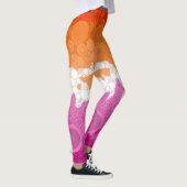 Bruisende Boheemse Groovy Abstract Lesbische Pride Leggings (Rechts)