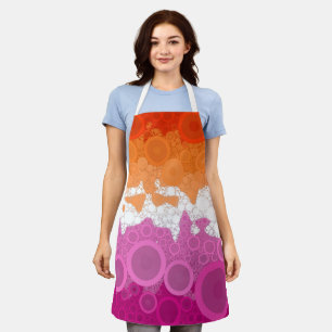 Bruisende Boheemse Groovy Abstract Lesbische Pride Schort
