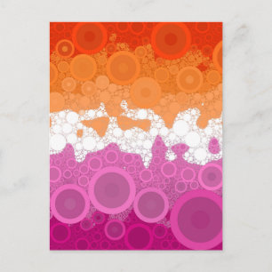 Bruisende Boheemse Groovy Abstracte Lesbische Prid Briefkaart