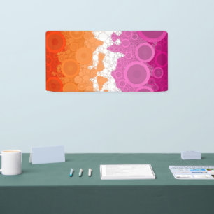 Bruisende Boheemse Groovy Abstracte Lesbische Prid Spandoek