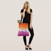Bruisende Boheemse Groovy Abstracte Lesbische Prid Tote Bag (Op model)