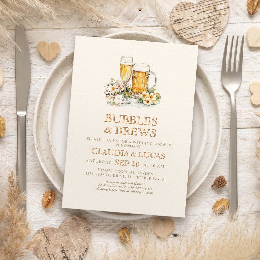 Bruisende Bruiloft Feest Uitnodiging Voor Koppels