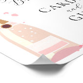 Bruisende Bruiloftsontbijt Roze Kaarten Cadeaus Br Poster (Hoek)