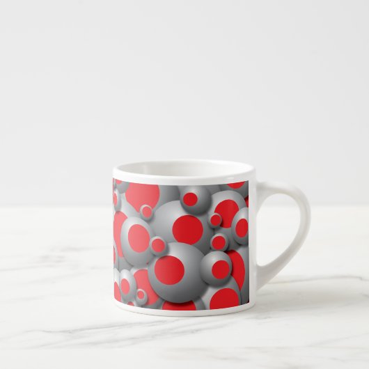 Bruisende bubbels rood espresso kop (Rechts)