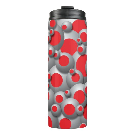 Bruisende bubbels rood thermosbeker (Voorkant)