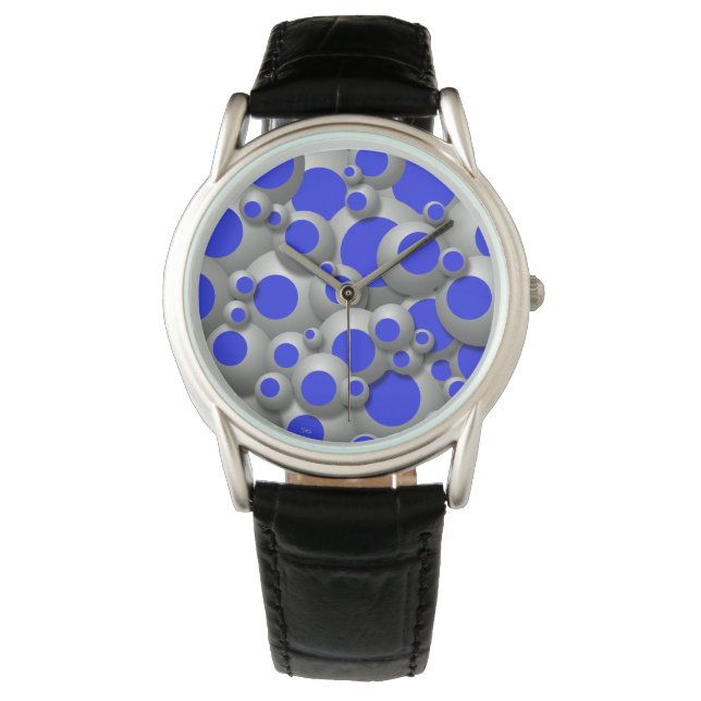 Bruisende bubbels Royal Blue Watch Horloge (Voorkant)