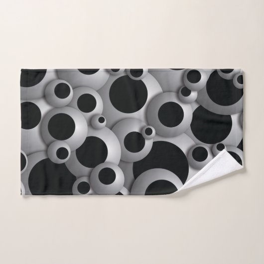 Bruisende Bubbels Zwart Bad Handdoek (Handdoek)