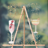 Bruisende Cocktails Gouden Glitter Bruidsbrunch Acryl Bord (Neutraal)