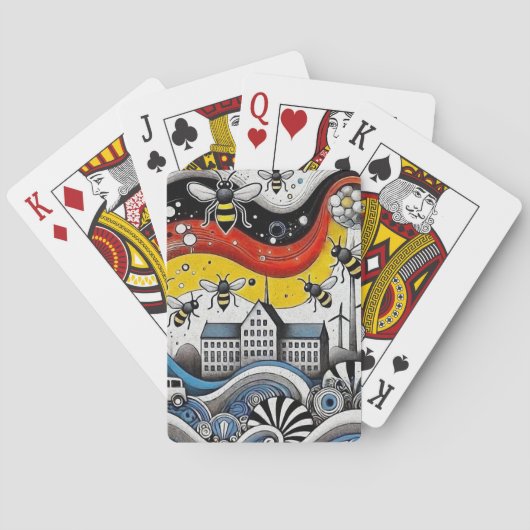 Bruisende Duitse Industrie Pokerkaarten (Achterkant)