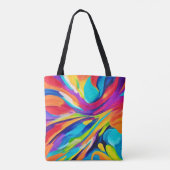 Bruisende Energie-uitbarsting Tote Bag (Achterkant)