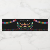 Bruisende Fiesta Baby Shower Mexicaans Verjaardags Waterfles Etiket (Enkel label)