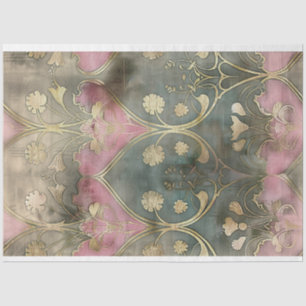 Bruisende jaren 20 Art Deco Vintage Vervaaide Patr Tissuepapier
