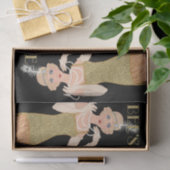 Bruisende Jaren 20 Flapper Goud Glitter Zwart Retr Tissuepapier (Geschenk)