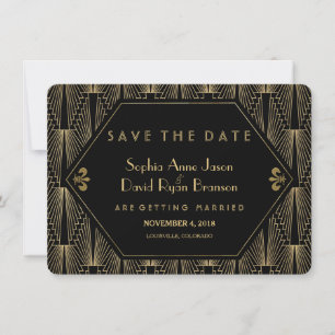 Bruisende Jaren 20 Great Gatsby Art Deco Save The Date