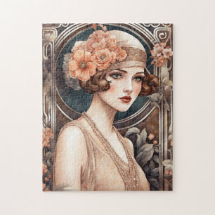 Bruisende Jaren Twintig Flapper Legpuzzel