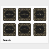 Bruisende jaren twintig Great Gatsby jaren 20 Art  Vierkante Sticker (Vel)