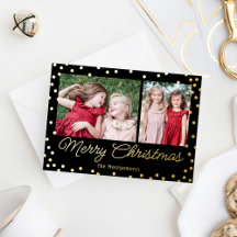 Bruisende Kerstkaart met Folie Kerstkaart